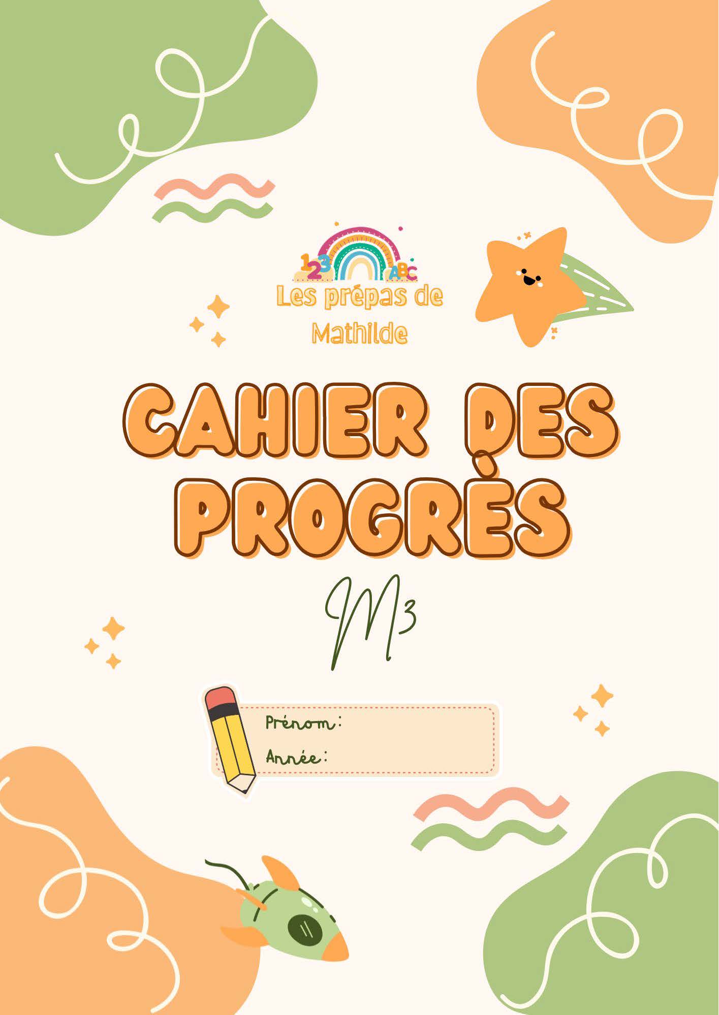 Page de garde — Cahier des Progrès M3